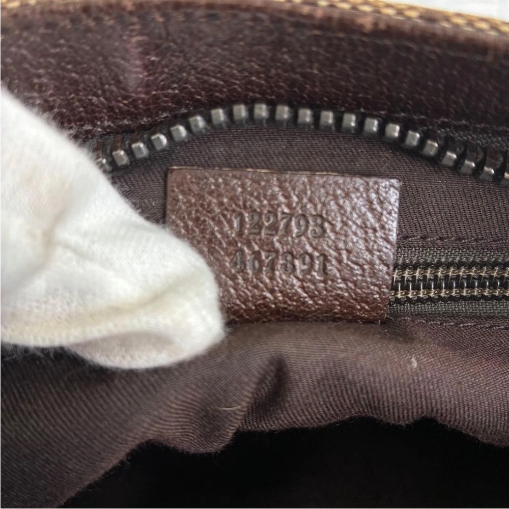 Gucci Tan and Brown Logo Messenger Bag - Picture 8 of 9